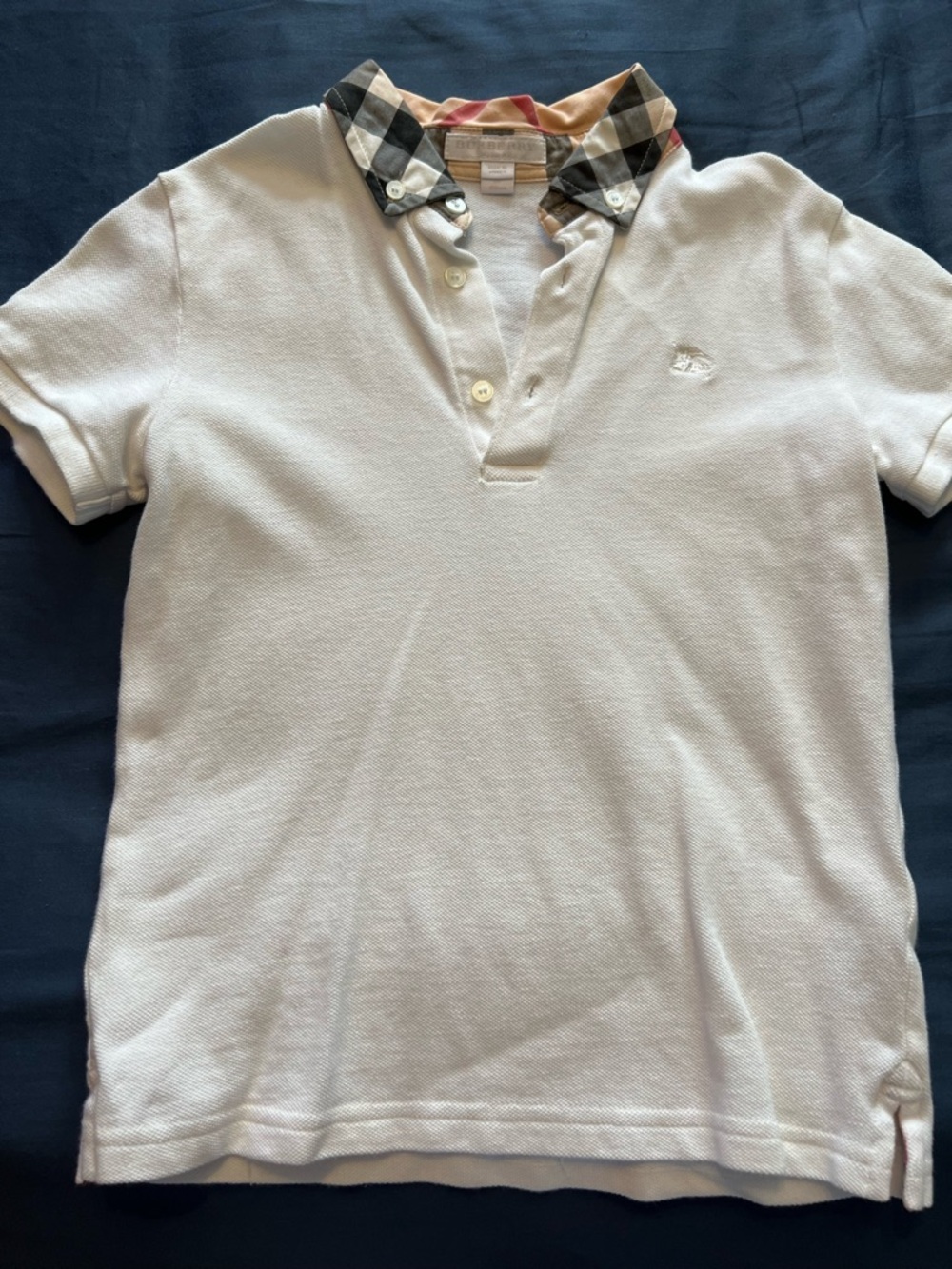 Burberry Polo with Signature Check Collar